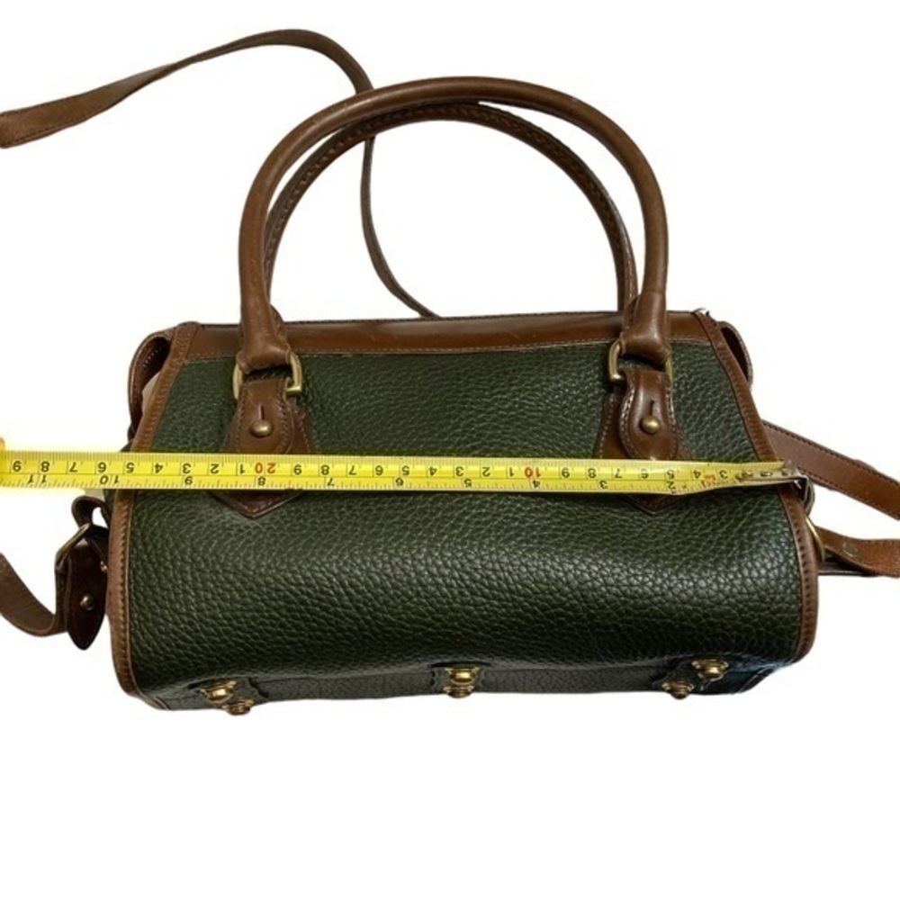 Dooney and Bourke A6 AWL rare green brown all weather leather satchel 2way bag - Picture 5 of 9